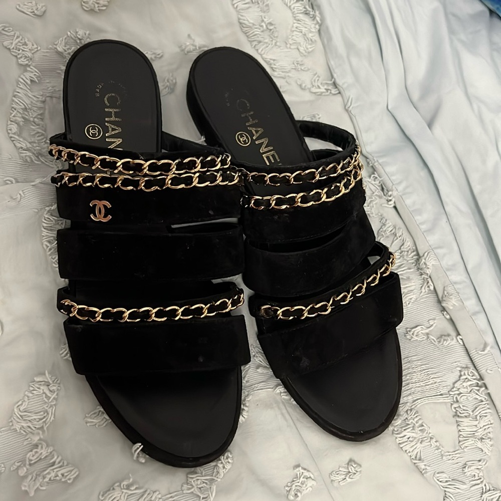 Chanel chain sandals